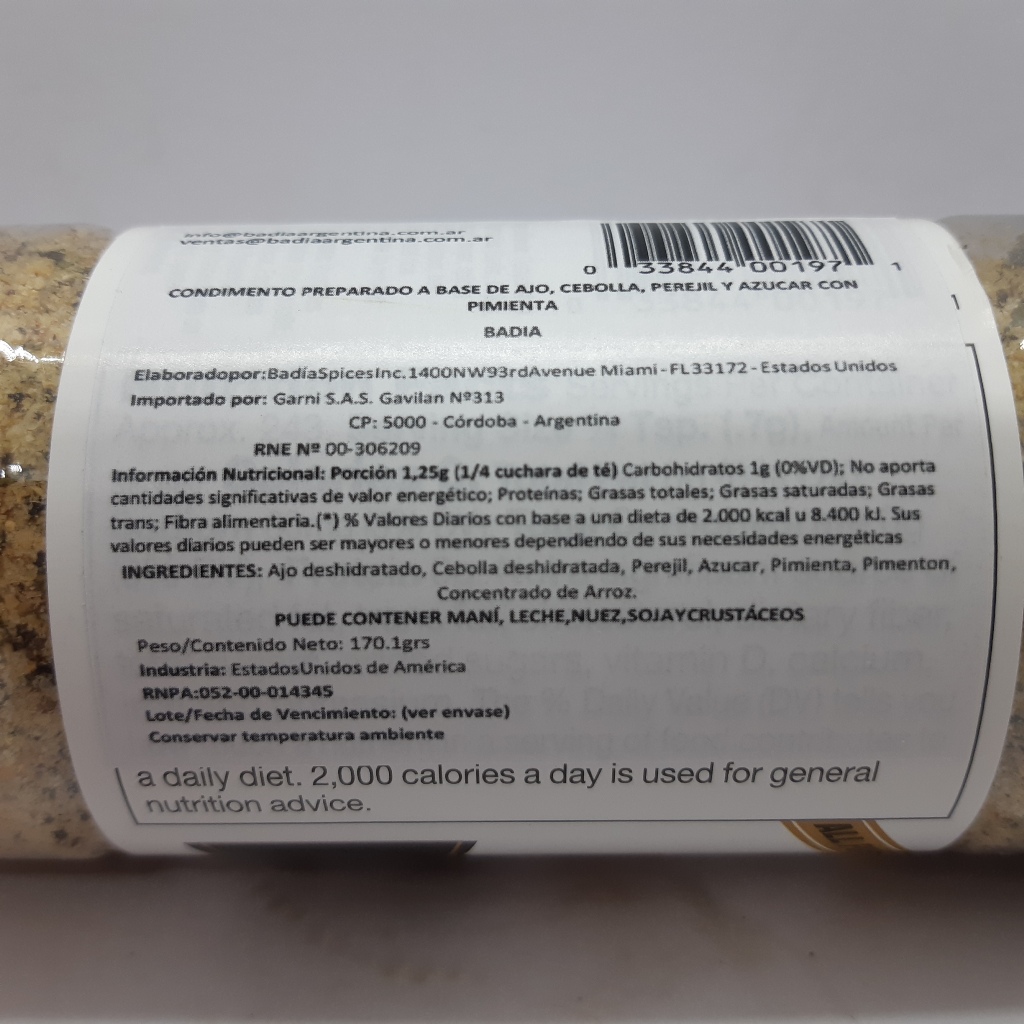 Badia Harlem Garlic Pepper - Imagen 2