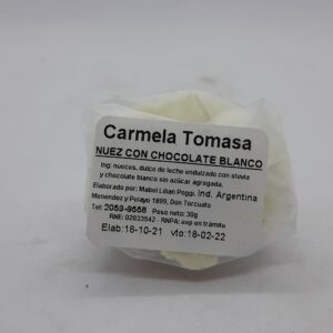 Alternative view of Carmela Tomasa Nuez bocadito blanco