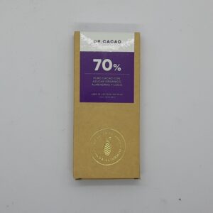 Dr Cacao chocolate 70% cacao c/almendras