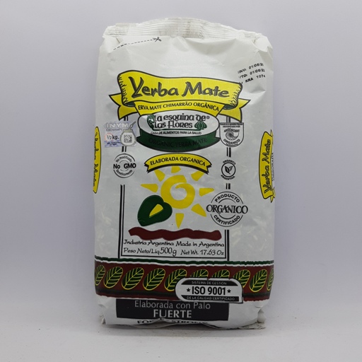 La Esq Flores Yerba Mate Fuerte organica