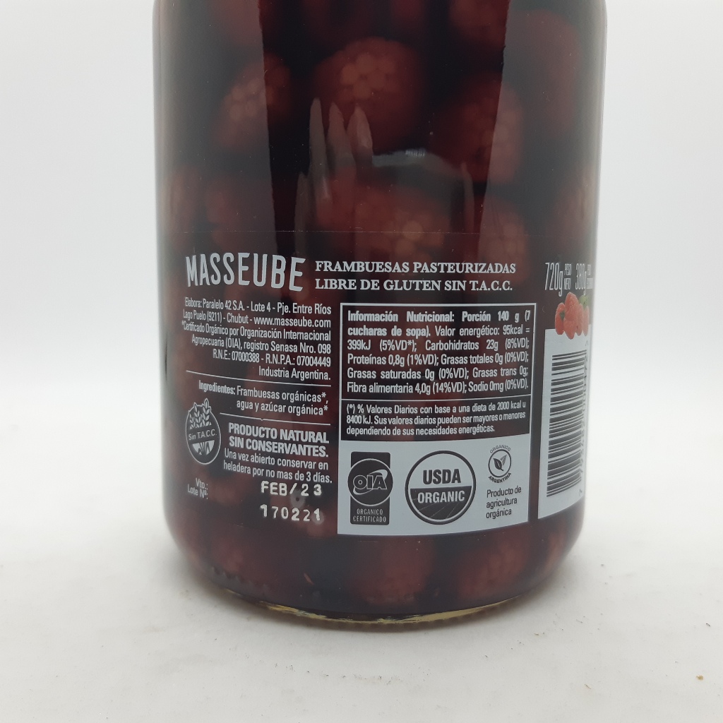 Masseube Frutas de Frambuesas Organicas - Imagen 2