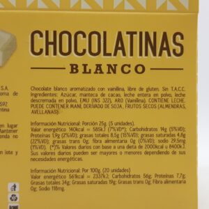 Alternative view of El Colonial chocolatinas blanco