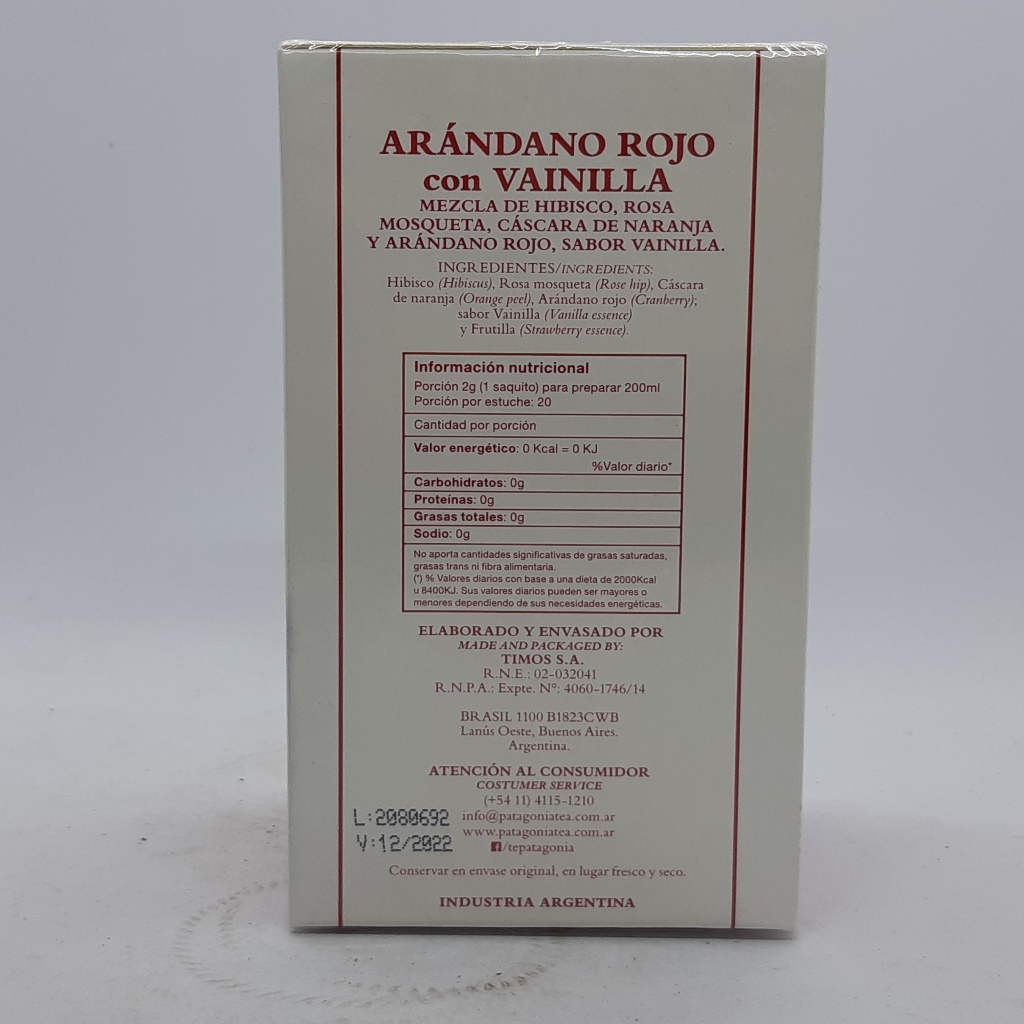 Patagonia te Arandanos con Vainilla - Imagen 2
