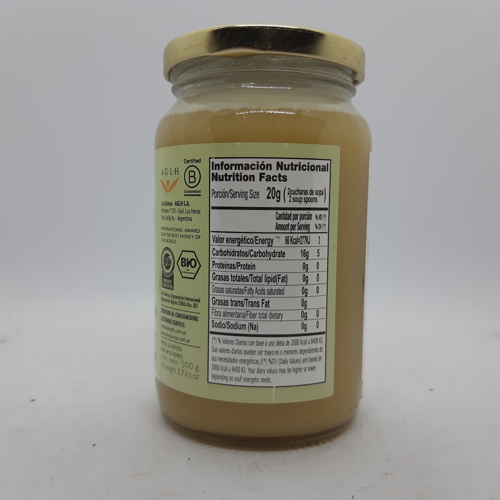 Las Quinas Miel Cremosa Organica - Imagen 2