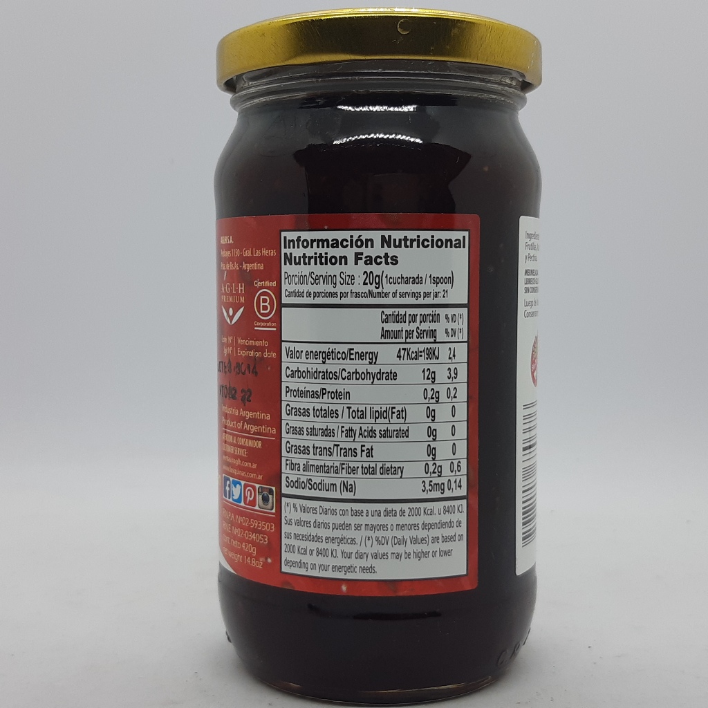 Las Quinas Mermelada Frutilla - Imagen 2