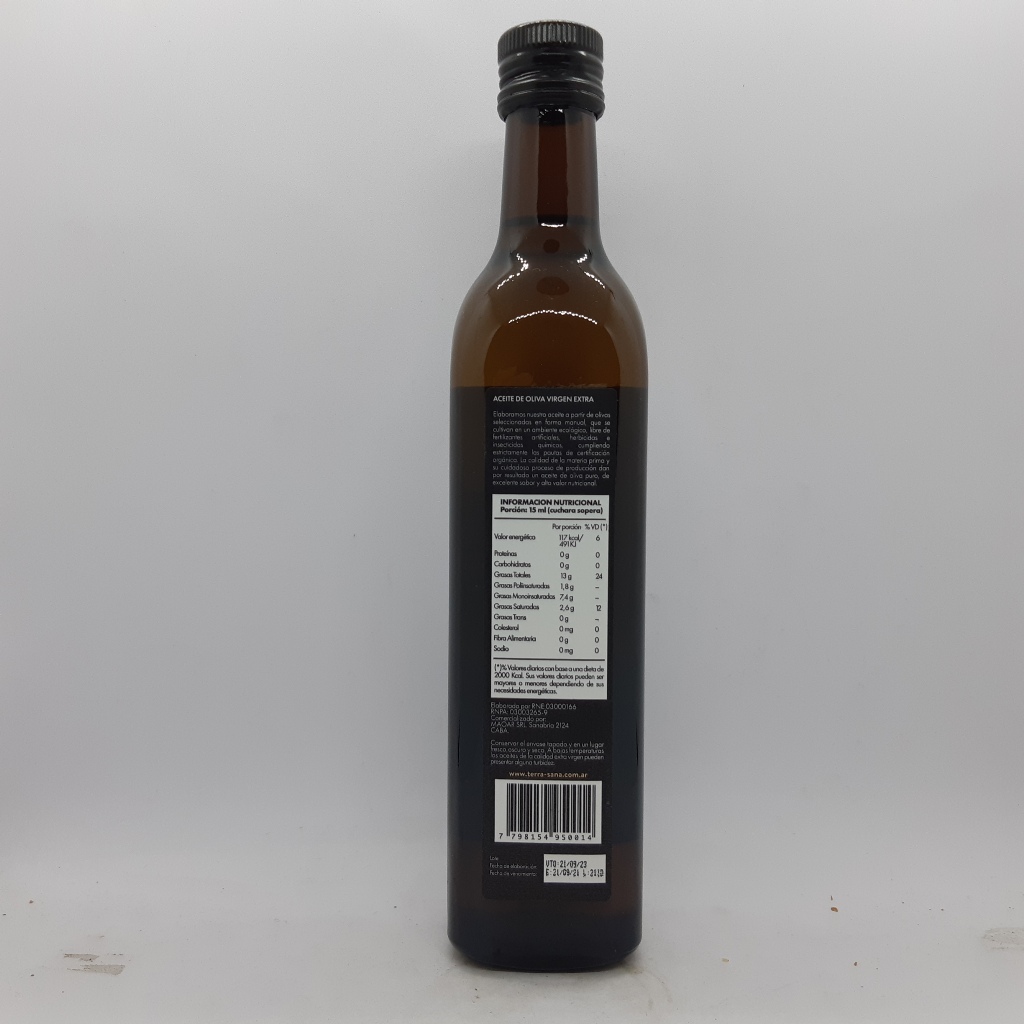 Terrasana Aceite de Oliva 500cc - Imagen 2