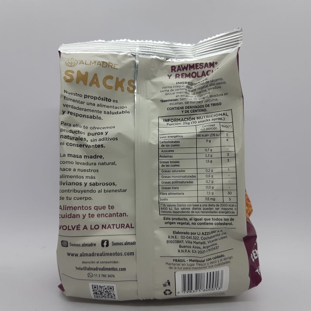 Almadre Snack Rawmwsan y remolacha - Imagen 2