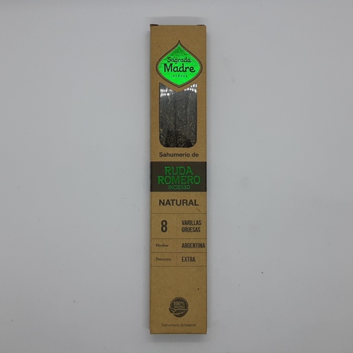 Sagrada Madre Sahumerio Natural de Ruda y Romero