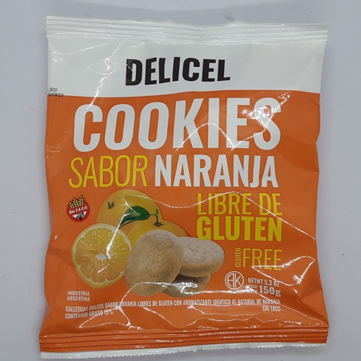 Delicel cookies Naranja 150grs