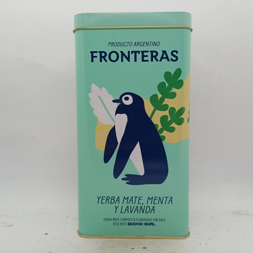 Fronteras Lata Yerba Mate Menta y Lavanda 500grs