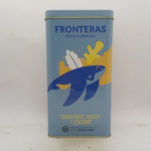 Fronteras Lata Yerba Mate Menta y Jengibre 500grs