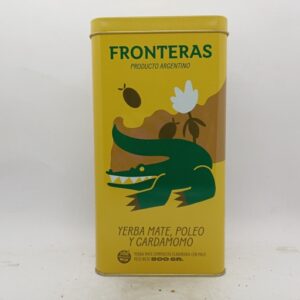 Fronteras Lata Yerba Mate Poleo y Cardamomo 500grs - Imagen 2