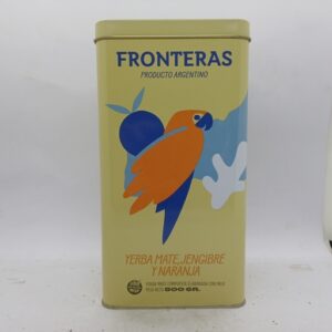 Fronteras Lata Yerba Mate Jengibre y Naranja 500grs